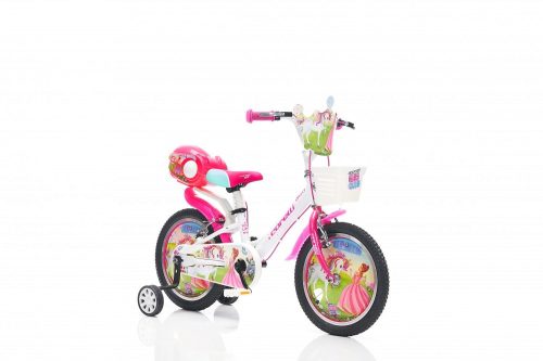 Corelli Lovely 16 gyerek alumínium kerékpár Fehér-Rózsaszín