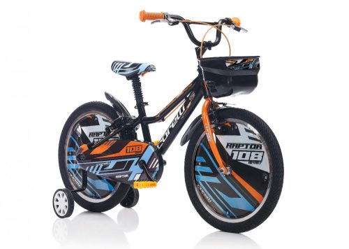 Corelli Raptor 16 gyerek alumínium kerékpár Fekete-Kék-Narancs