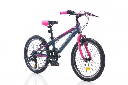 Corelli Regina 20 MTB gyerek könnyűvázas kerékpár Grafit-Rózsaszín