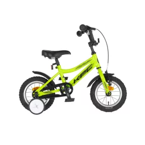   KPC FluoBike Raptor dinós VILÁGÍTÓS 12 neonzöld fluoreszkáló gyermek kerékpár