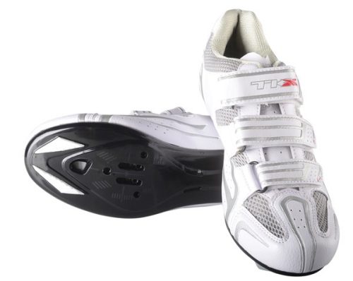 TKX Road 3 tépőzáras (43) fehér/ezüst kerékpáros cipő