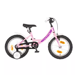   KPC FluoBike Kitty cicás VILÁGÍTÓS 16 rózsaszín fluoreszkáló gyermek kerékpár
