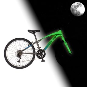   KPC FluoBike Flash VILÁGÍTÓS 24 grafit-kék fluoreszkáló gyermek kerékpár