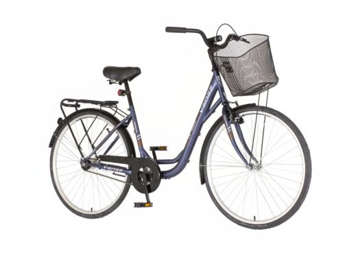 Venssini Diamante 26 acélkék női városi kerékpár