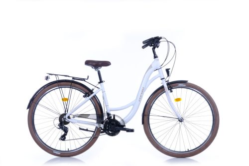 Corelli Glowie 28 könnyűvázas női trekking kerékpár 48 cm Fehér