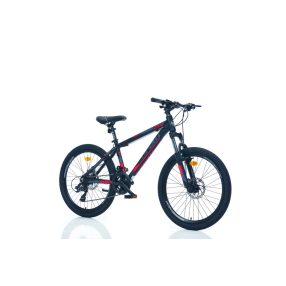   Corelli Via 2.3 24" gyerek MTB könnyűvázas kerékpár Fekete-Piros