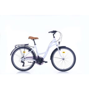   Corelli Glowie 28 könnyűvázas női trekking kerékpár 44 cm Fehér
