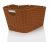 XLC polyrattan kosár barna