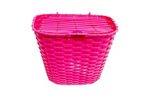 Csepel fedeles műanyag pálsác kosár pink