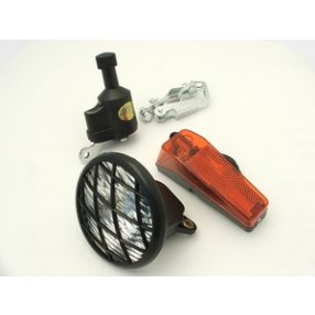 Komplett dinamós lámpaszerelvény