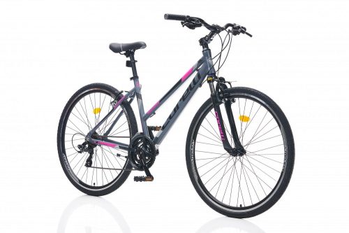 Corelli Lifestyle 3.0 könnyűvázas női crosstrekking kerékpár 18" Grafit-Lila