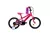 Capriolo Rocket 16" hátra tekerhető gyerek kerékpár Pink
