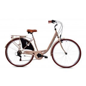   Capriolo Diana 6 sebességes női városi kerékpár 18" Mattbézs 2024