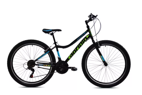 Capriolo Diavolo 600 26" gyermek MTB kerékpár 14" Fekete-Zöld