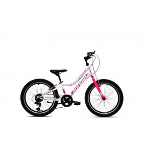   Capriolo Diavolo 200 20" gyerek kerékpár Fehér-Rózsaszín 2025