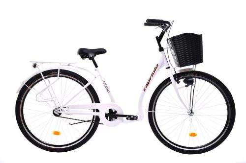 Capriolo Alföld női alacsony átlépésű városi kerékpár Fehér