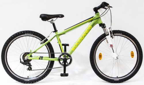 Woodlands Zero 6 sebességes alu 24 gyermek kerékpár Zöld