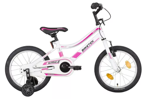 Biketek Smile lány 16 gyerek kerékpár Fehér