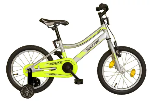 Biketek Smile fiú 16 gyerek kerékpár Ezüst