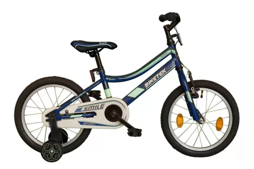 Biketek Smile fiú 16 gyerek kerékpár Kék