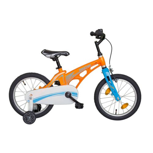 Biketek Magnézium fiú 16 gyermek kerékpár narancs-kék