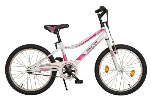 Biketek Smile lány 20 gyerek kerékpár Fehér