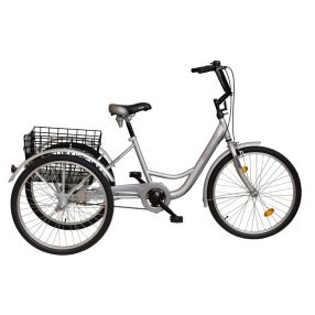   Koliken Gommer három kerekű 1 sebességes kerékpár ezüst