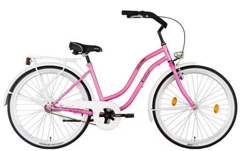 Koliken Cruiser kontrás női kerékpár Ciklámen