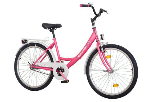 Biketek Jázmin 26 kontrás városi kerékpár rózsaszín