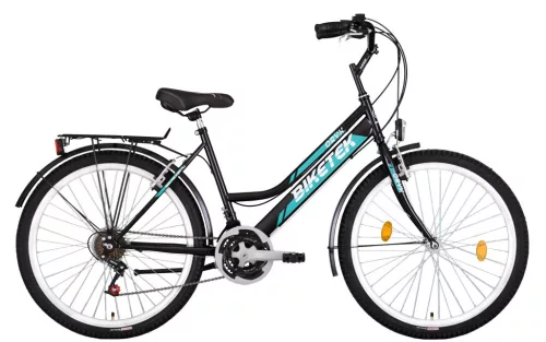 Biketek Oryx női City kerékpár Fekete-Kék