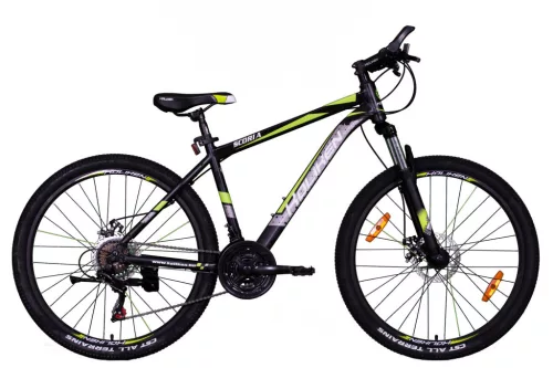 Koliken Scoria férfi MTB Fekete-Zöld kerékpár 19"