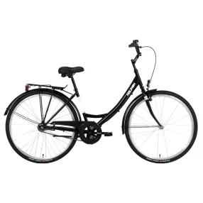 Biketek Jázmin 28 kontrás városi kerékpár Fekete