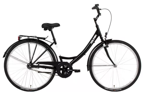 Biketek Jázmin 28 kontrás városi kerékpár Fekete
