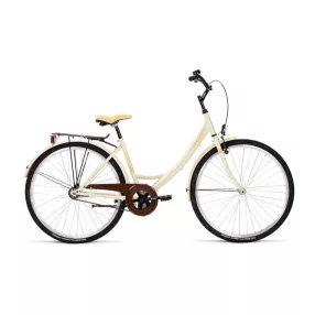 Biketek Jázmin 28 kontrás városi kerékpár Krém