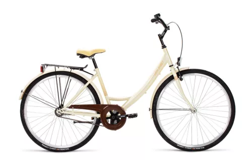 Biketek Jázmin 28 kontrás városi kerékpár Krém