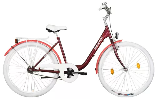 Biketek Feliz 28 kontrás városi kerékpár Bordó