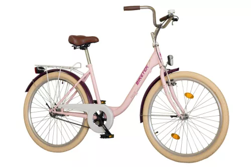 Biketek Feliz 28 kontrás városi kerékpár Rózsaszín