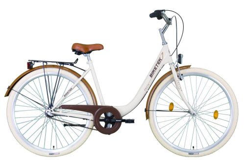Biketek Feliz 28 kontrás városi kerékpár Latte