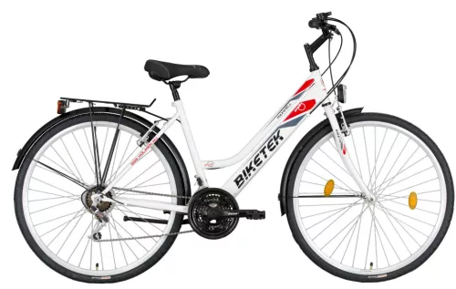 Biketek Maxwell női trekking kerékpár Fehér