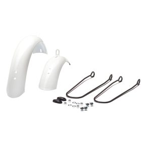 Koliken 12" fém pálcás sárvédőszett fehér