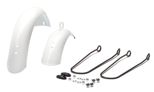 Koliken 12" fém pálcás sárvédőszett fehér