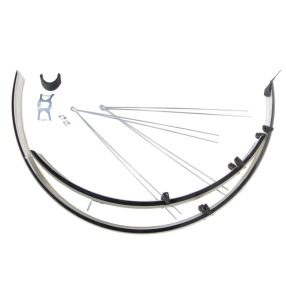 BikeFun MTB alu-plastic sárvédő fekete-ezüst