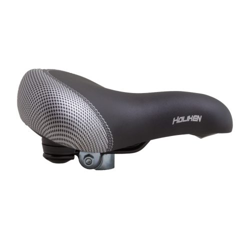 Koliken széles rugós nyereg fekete-ezüst