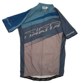 Nakita&Siga unisex kerékpáros mez szürke-kék L