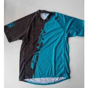 Nakita&Beauty unisex kerékpáros FR mez fekete-zöld M