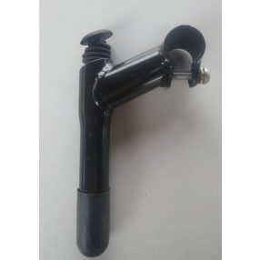 Acél, fekete kormányszár (80 mm)