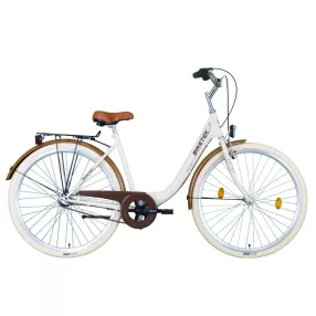 Biketek Feliz 28 kontrás városi kerékpár Latte
