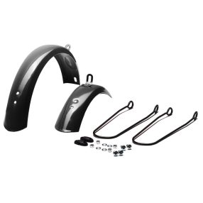 Koliken 12" fém pálcás sárvédőszett fekete