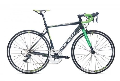 Corelli Boalva RC100  országúti kerékpár váz 54 cm Fekete-Zöld