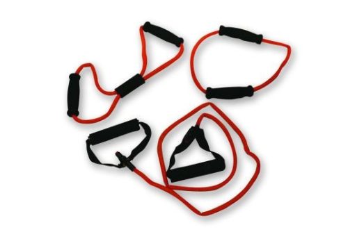 Tunturi fitnesz gumikötél szett 3 db-os (sárga, kis ellenállású)